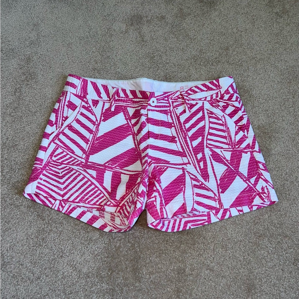 Lilly Pulitzer the Callahan Pink Patterned Women's Shorts